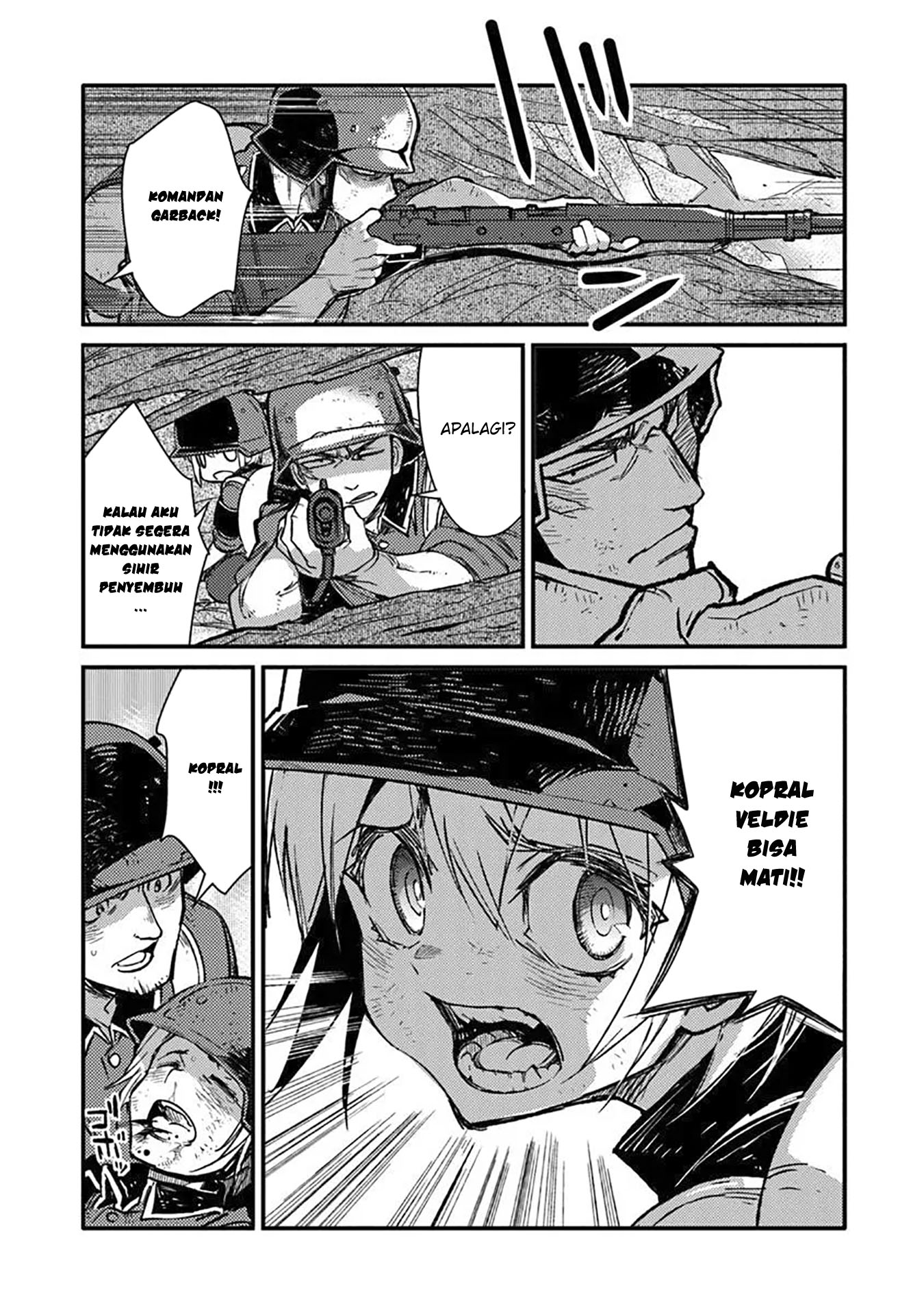 TS Eiseihei-san no Senjou Nikki Chapter 14 Gambar 4