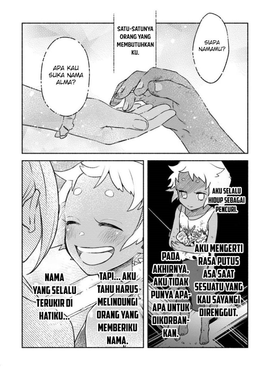Manga Sono Monban, Saikyou Nitsuki: Tsuihou Sareta Bougyo Ryoku 9999 no Senshi, Outo no Monban Toshite Musou Suru Chapter 34.3 gambar 2