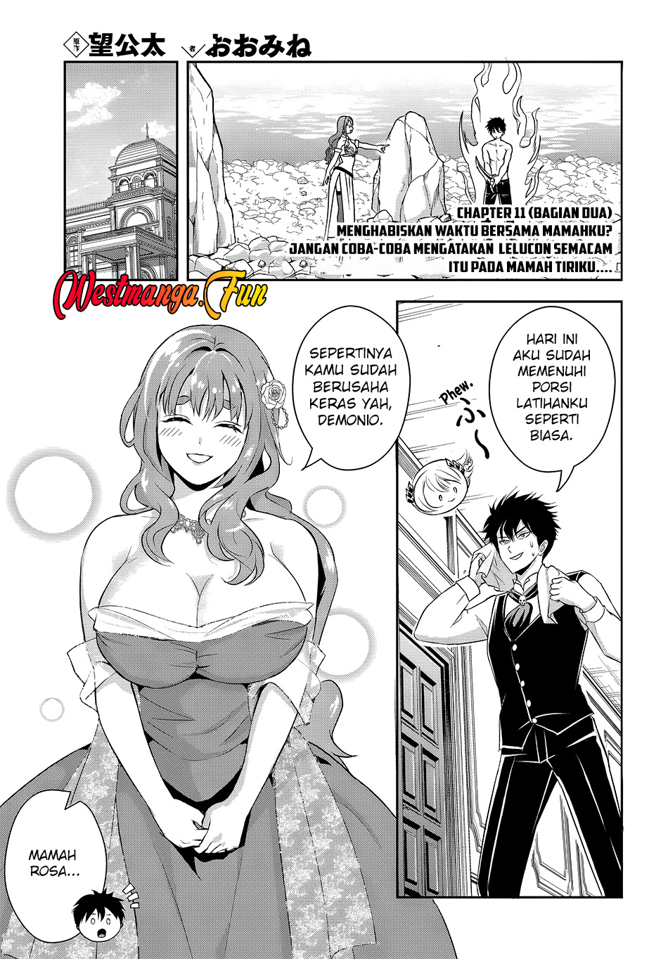 Manga Sono Akuyaku Kizoku, Mama Heroine ga Suki Sugiru ~Shinshi na Doryoku de Saikyou to Nari Fuguu na Oshi Chara Tasukemakuru~ Chapter 11.2 gambar 2