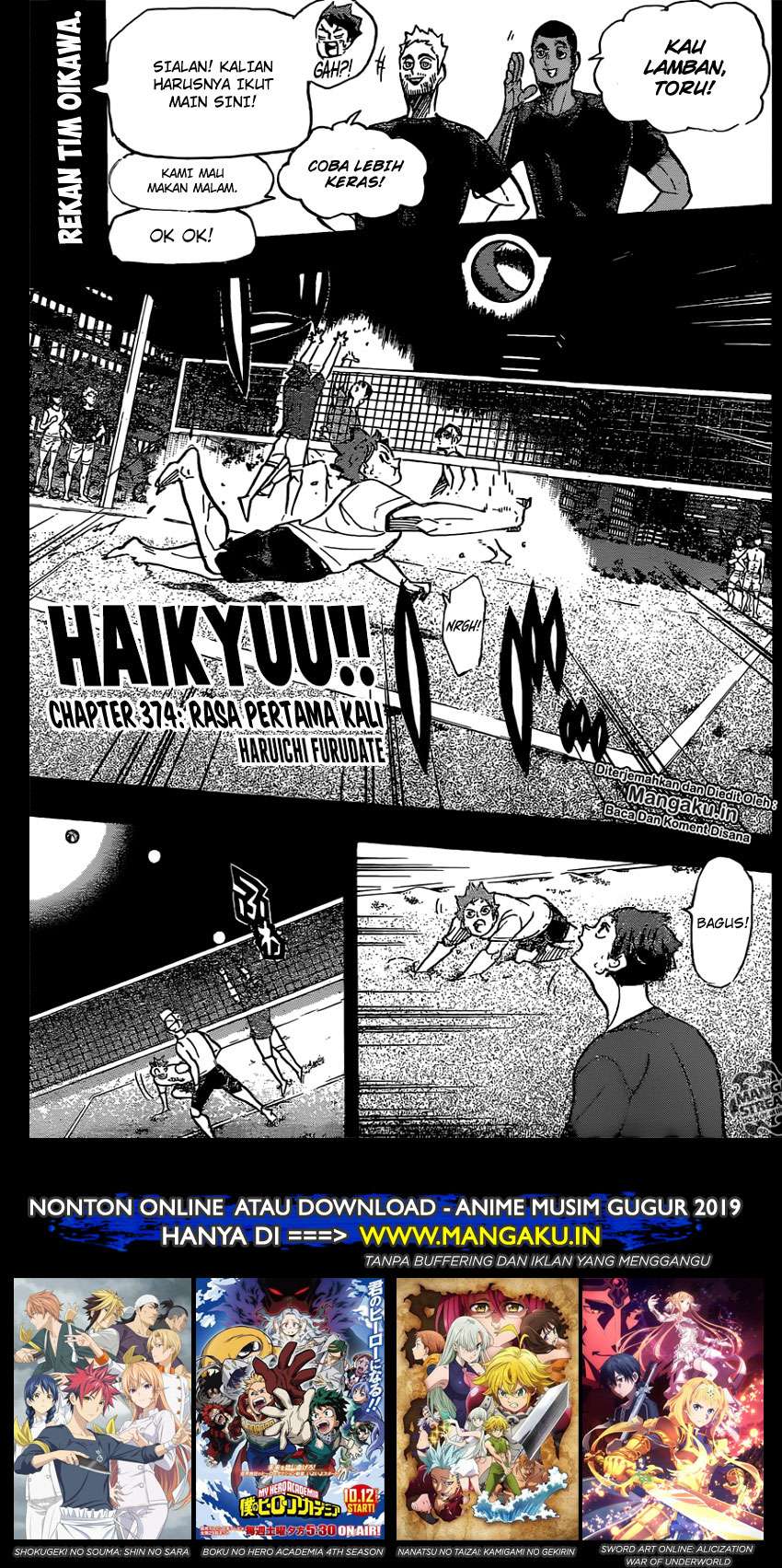 Manga Haikyuu!! Chapter 374 gambar 2