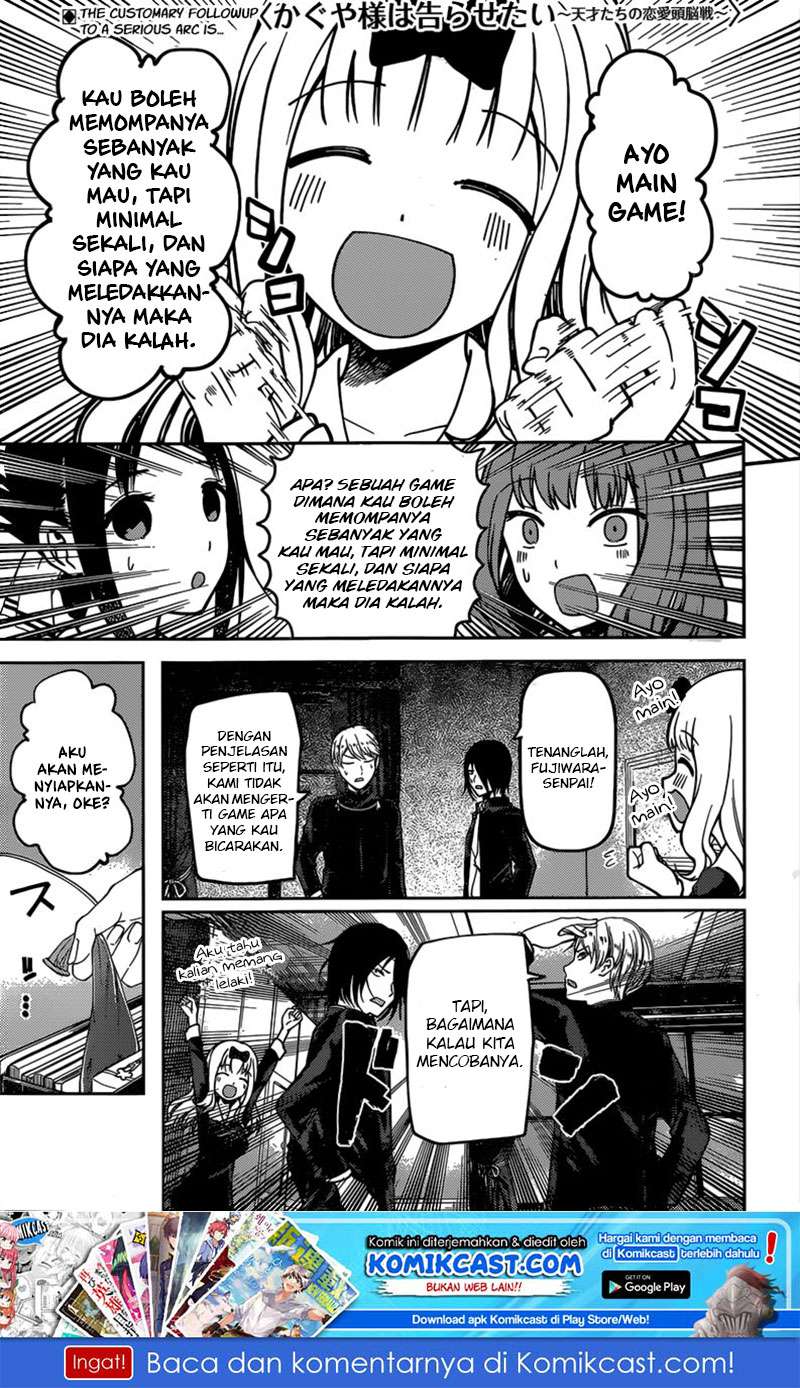 Manga Kaguya-sama wa Kokurasetai – Tensai-tachi no Renai Zunousen Chapter 91 gambar 2