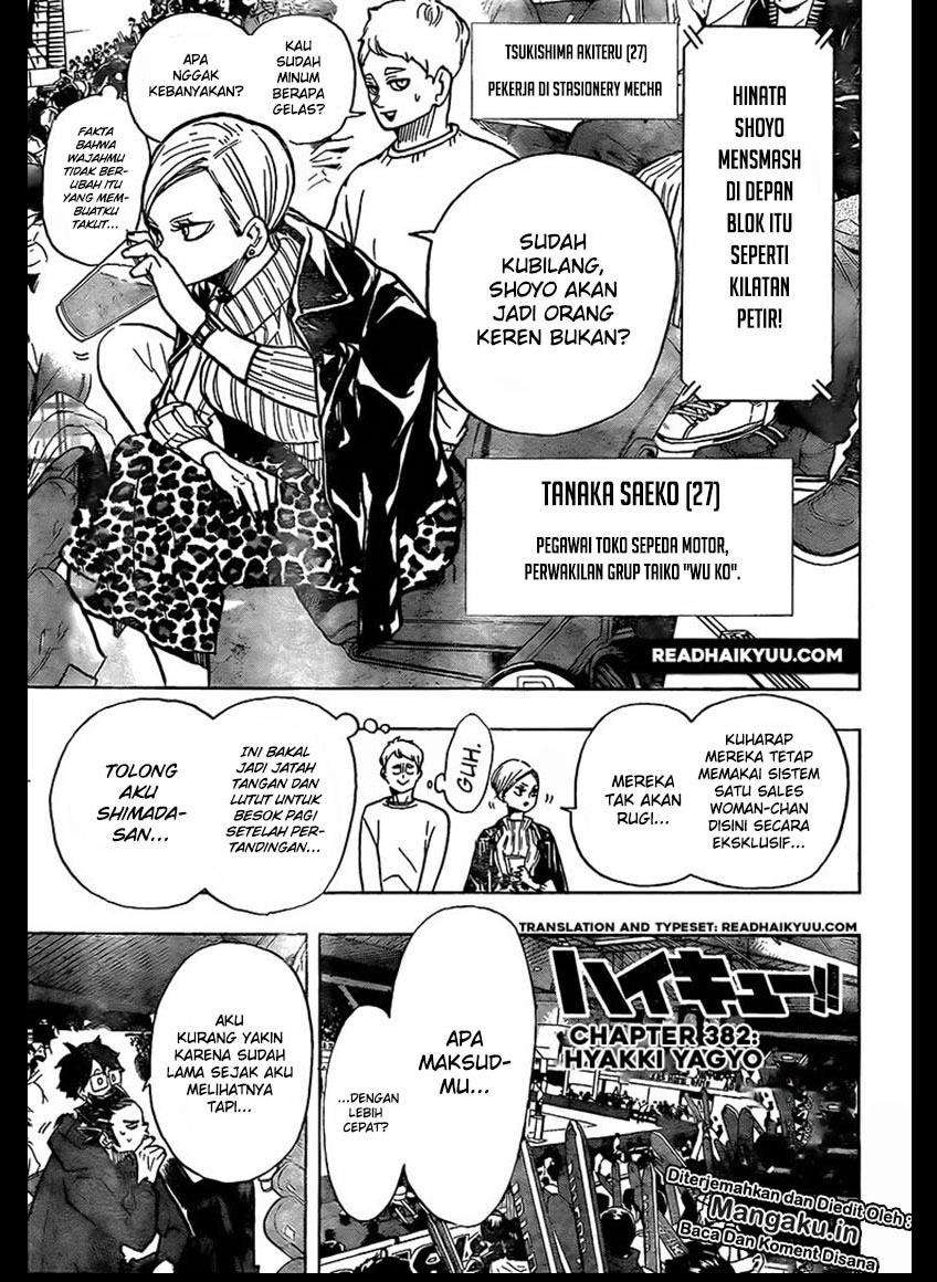 Manga Haikyuu!! Chapter 382 gambar 2