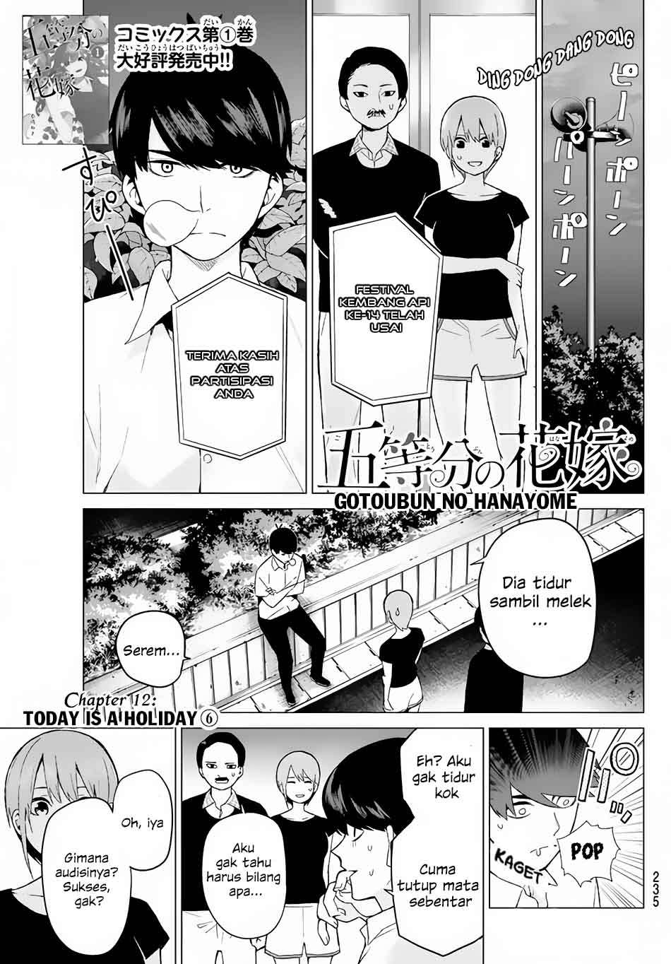 Manga Go-toubun no Hanayome Chapter 12 gambar 2