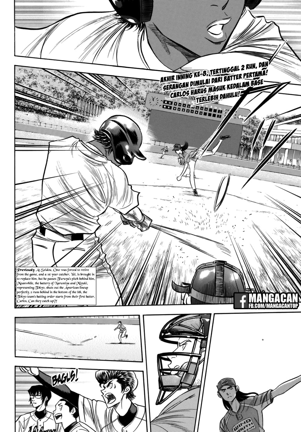 Manga Diamond no Ace Act 2 Chapter 113 gambar 2