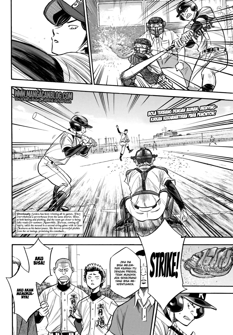 Manga Diamond no Ace Act 2 Chapter 95 gambar 2