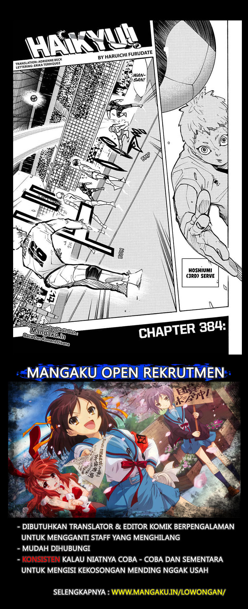 Manga Haikyuu!! Chapter 384 gambar 2