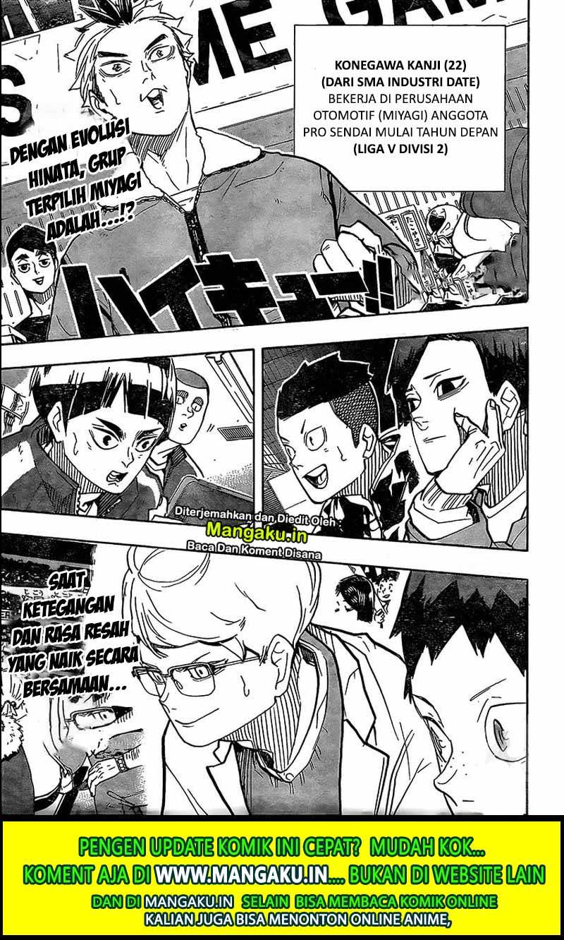 Manga Haikyuu!! Chapter 385 gambar 2
