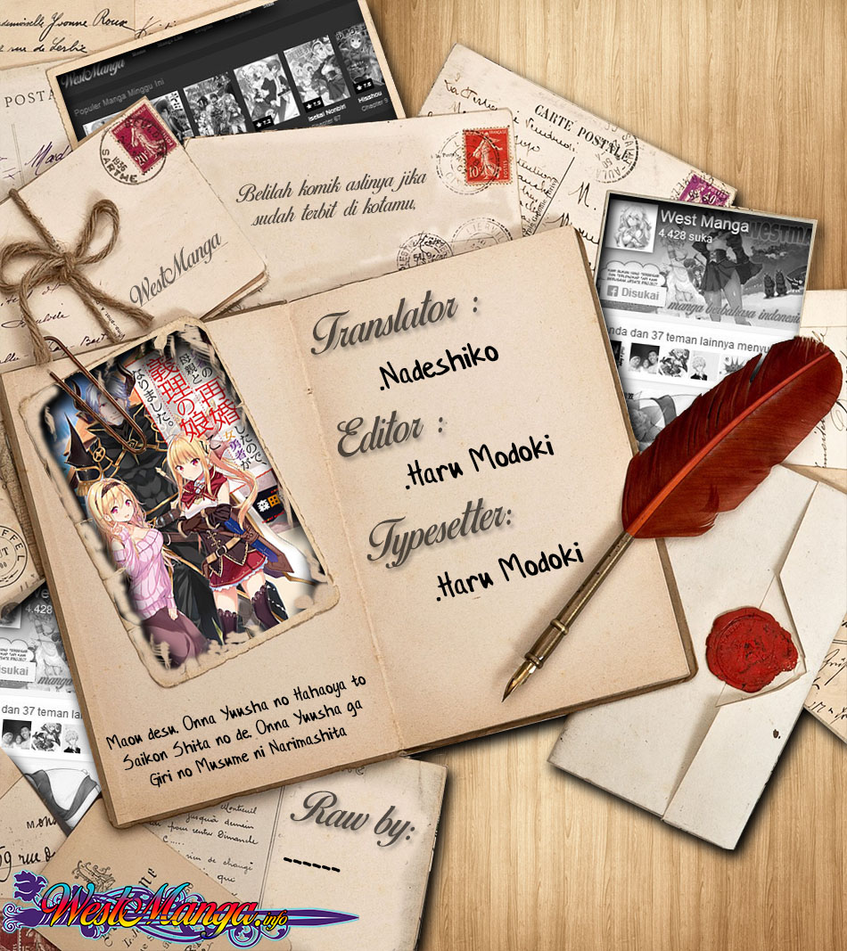 Manga Maou desu Onna Yuusha no Hahaoya to Saikon Shita no de Onna Yuusha ga Giri no Musume ni Narimashita Chapter 24 gambar 2