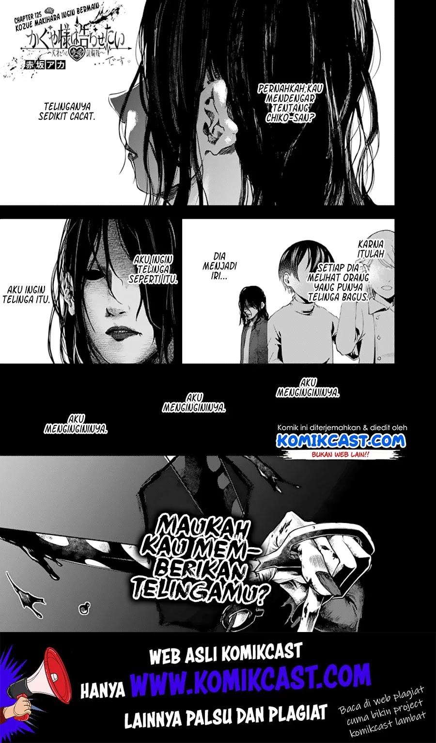 Manga Kaguya-sama wa Kokurasetai – Tensai-tachi no Renai Zunousen Chapter 125 gambar 2