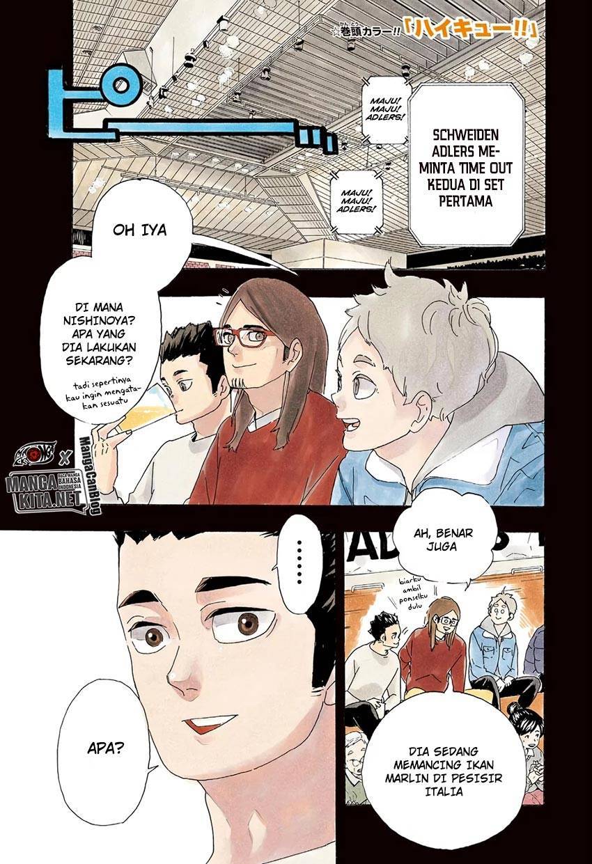 Manga Haikyuu!! Chapter 386 gambar 2
