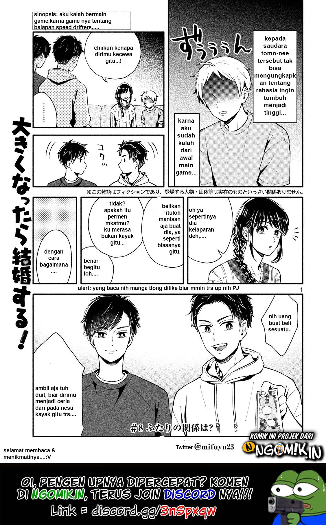 Manga Ookiku nattara kekkon suru! Chapter 08 gambar 2