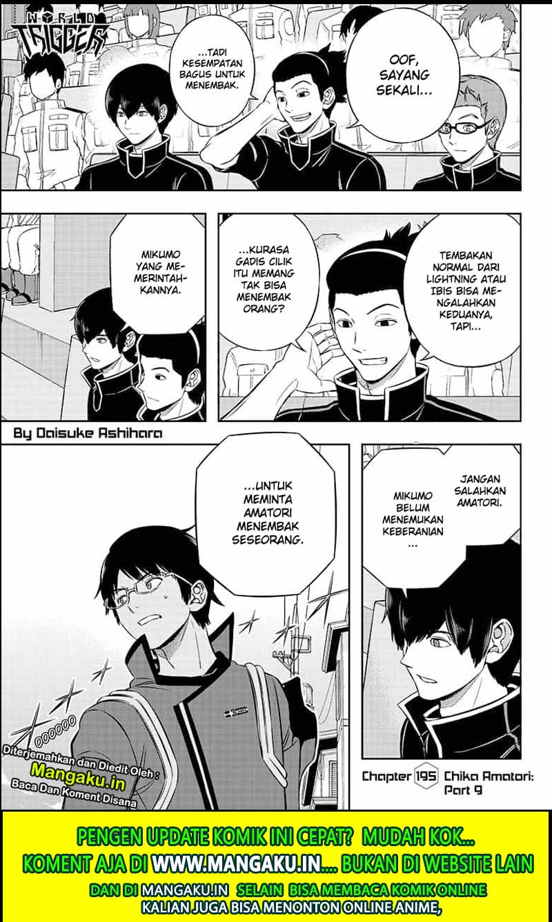 Manga World Trigger Chapter 195 gambar 2