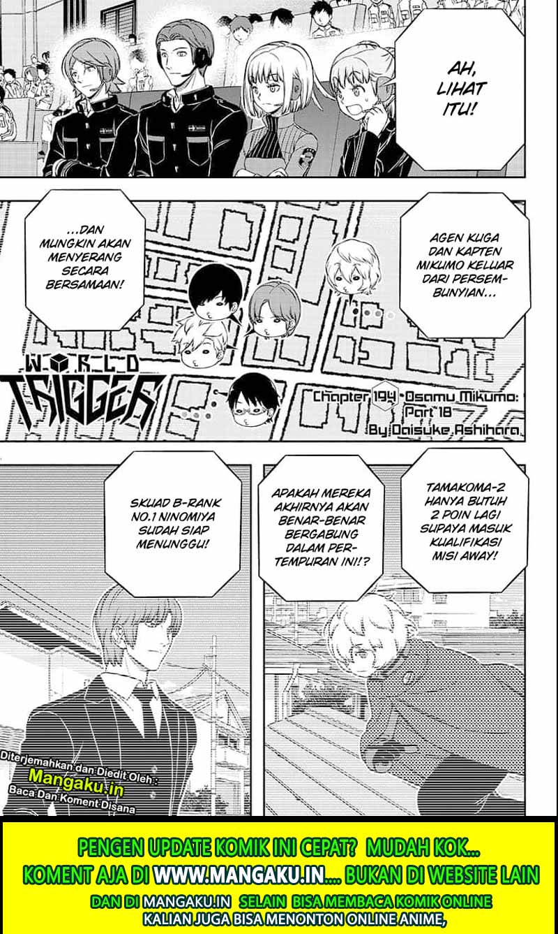 Manga World Trigger Chapter 194 gambar 2
