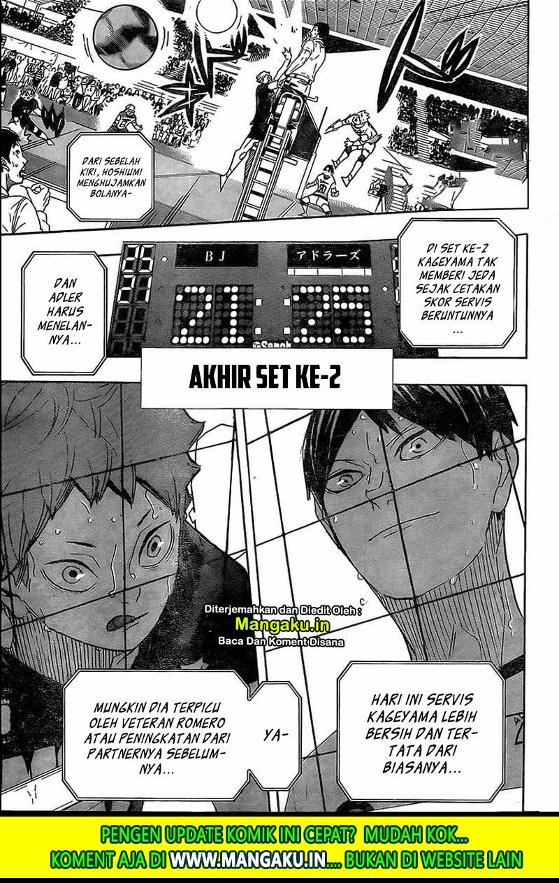 Manga Haikyuu!! Chapter 390 gambar 2