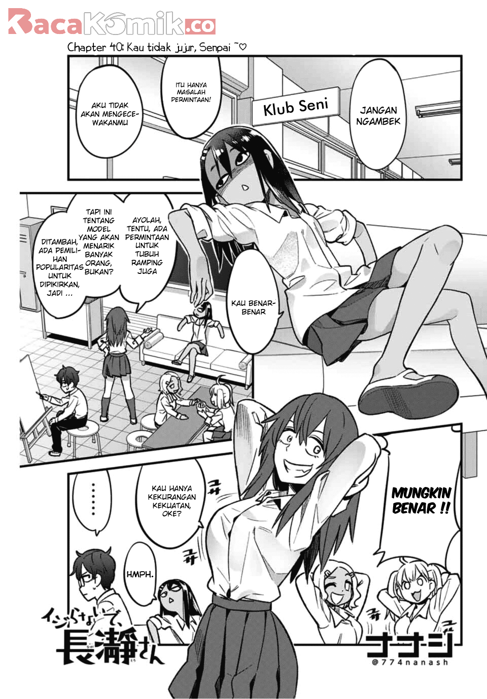 Manga Ijiranaide, Nagatoro-san Chapter 40 gambar 2