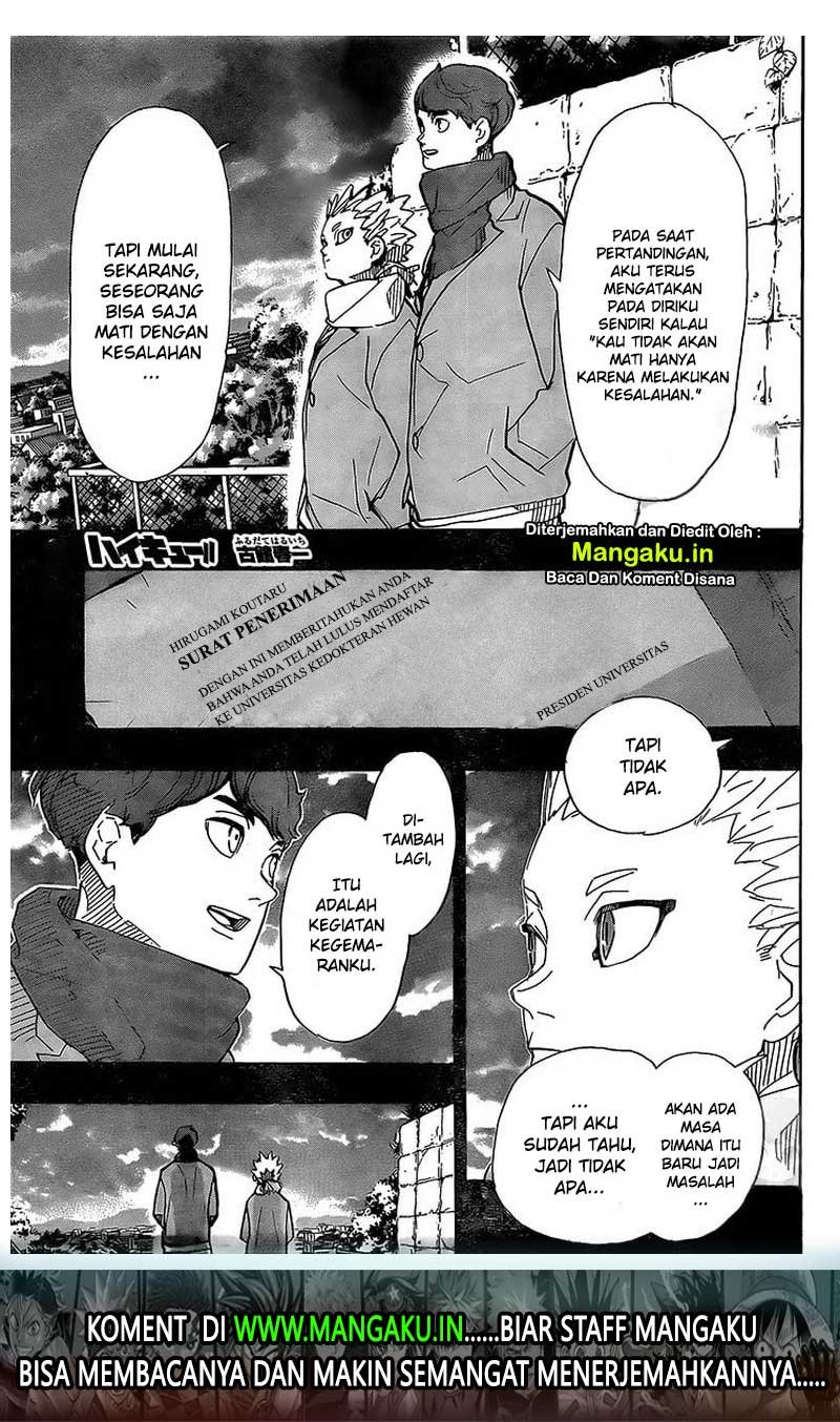 Manga Haikyuu!! Chapter 393 gambar 2