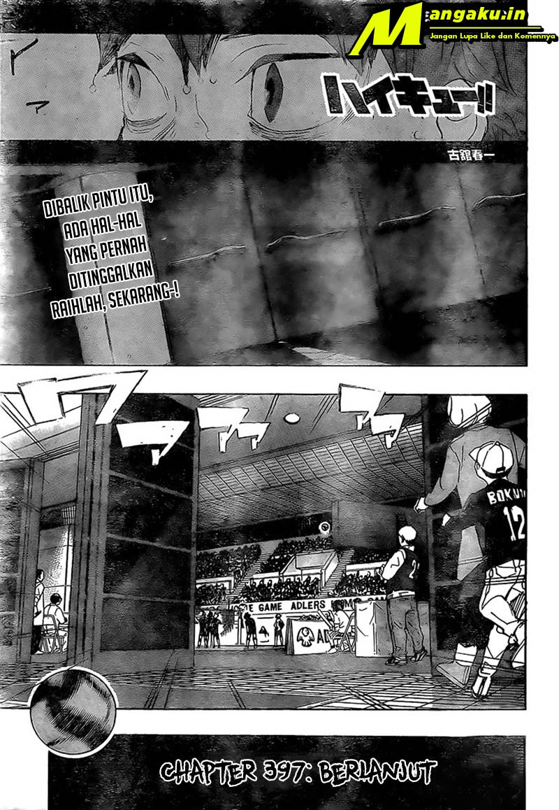 Manga Haikyuu!! Chapter 397 gambar 2
