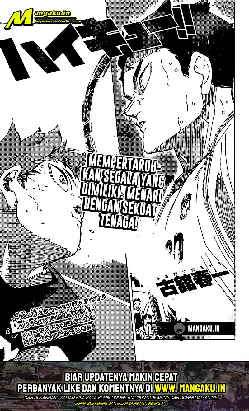 Manga Haikyuu!! Chapter 398 gambar 2