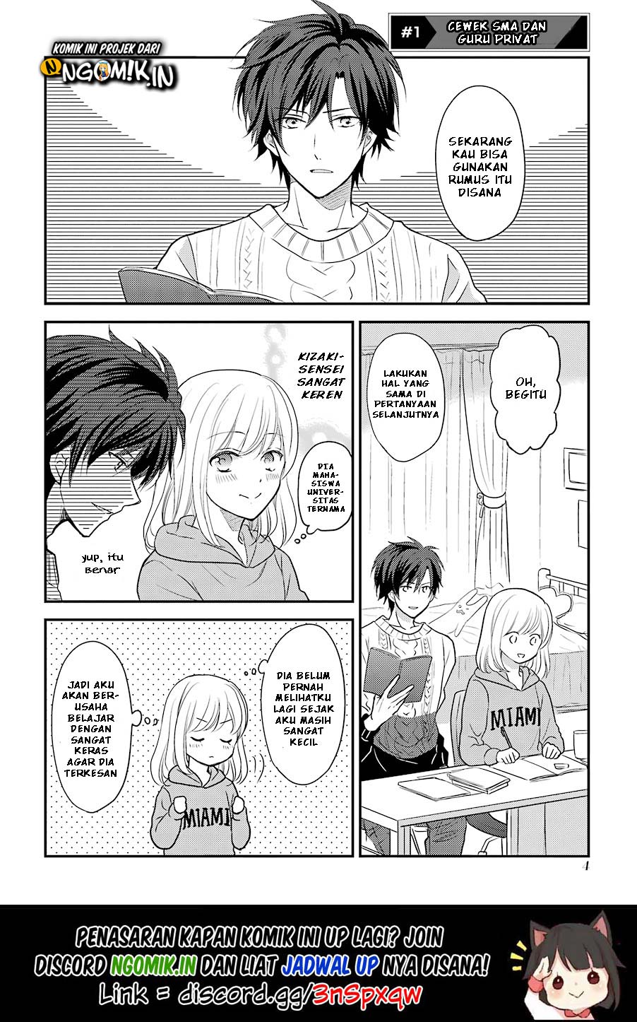 Manga A High School Girl and a Private Teacher Chapter 01 gambar 2