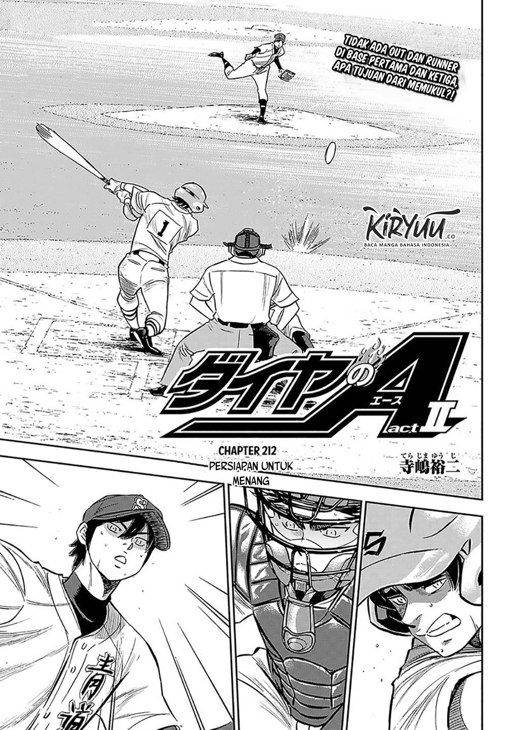 Manga Diamond no Ace Act 2 Chapter 212 gambar 2
