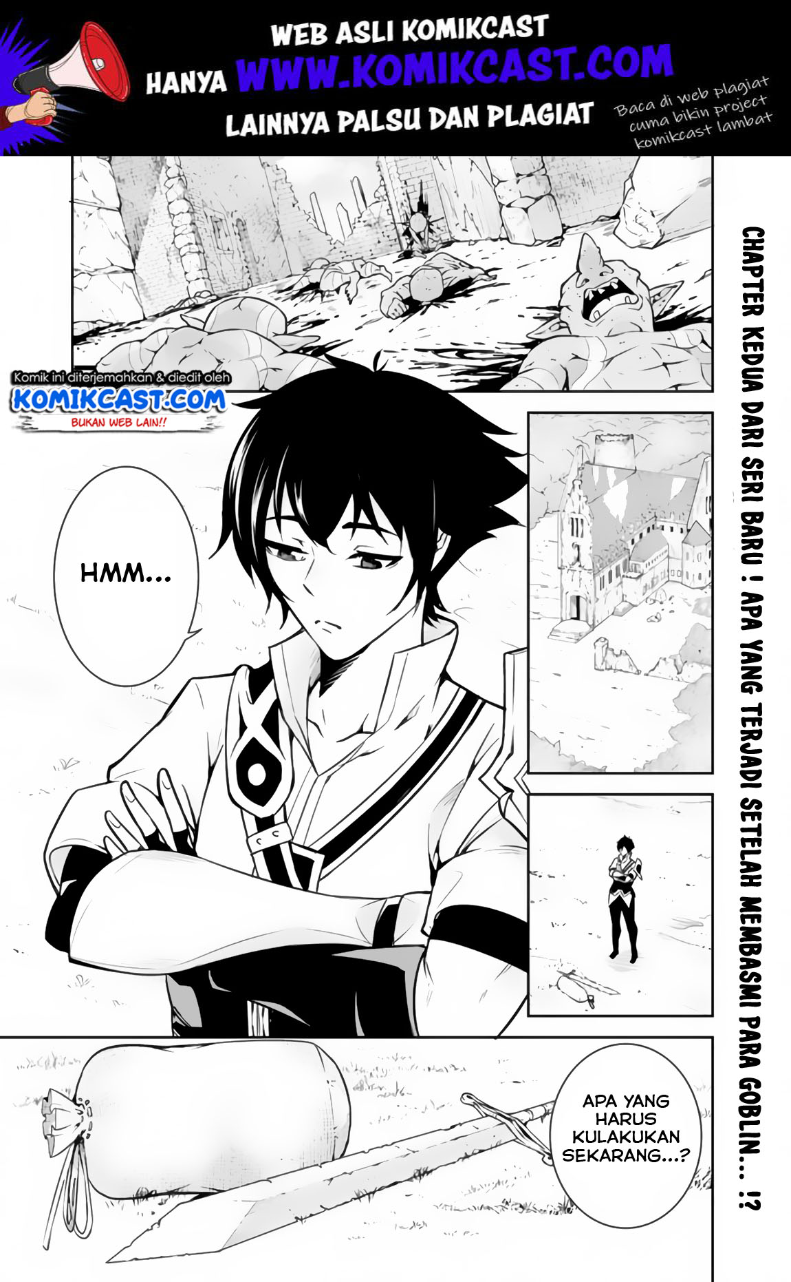 Manga Shijou Saikyou no Mahou Kenshi, F Rank Boukensha ni Tensei Suru Chapter 02 gambar 2