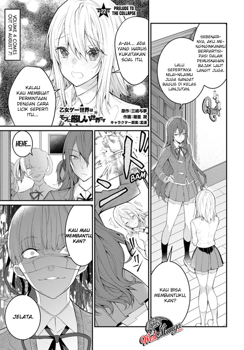 Manga Otome Game Sekai wa Mob ni Kibishii Sekai Desu Chapter 22 gambar 2