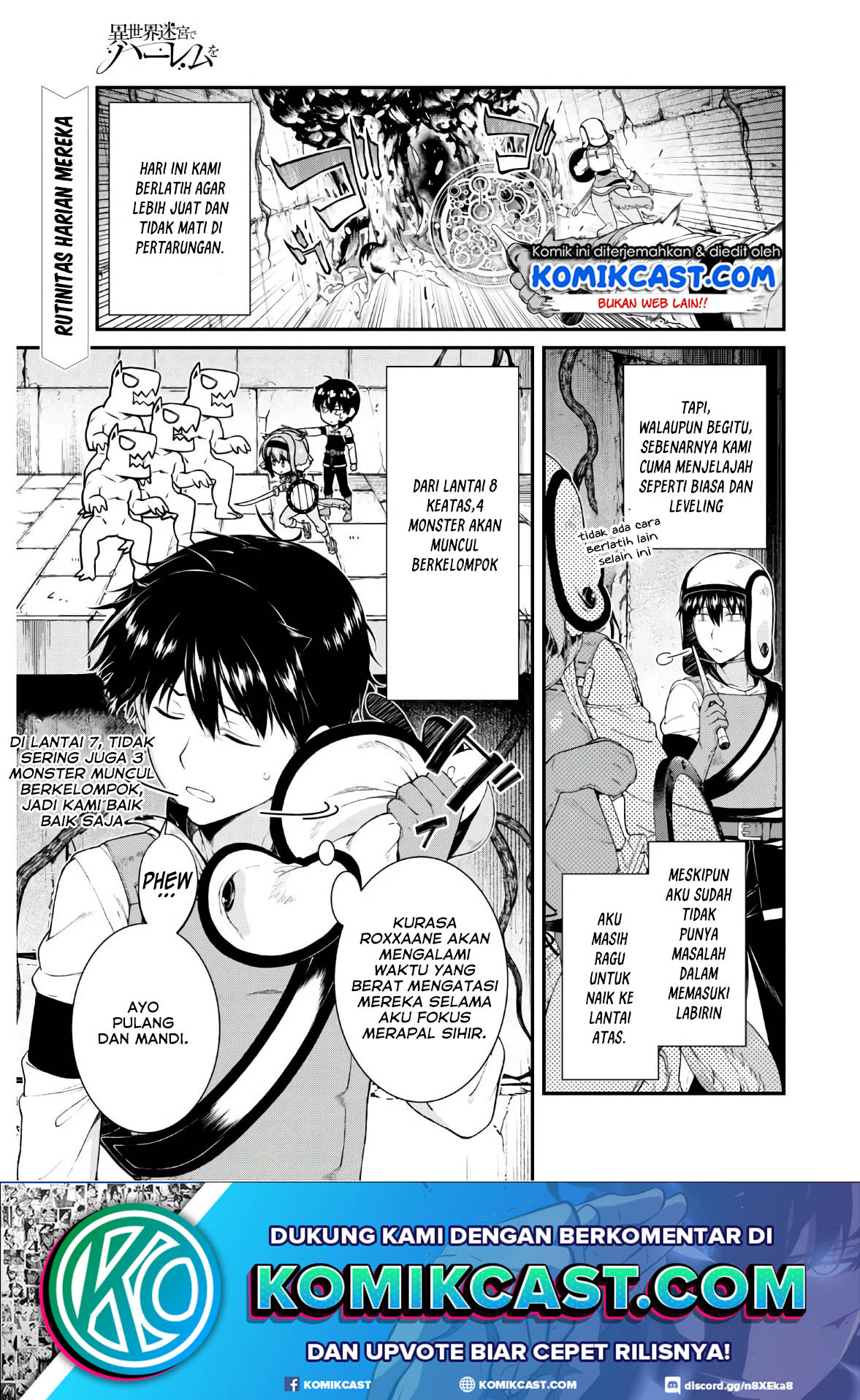 Manga Isekai Meikyuu de Harem wo Chapter 36 gambar 2