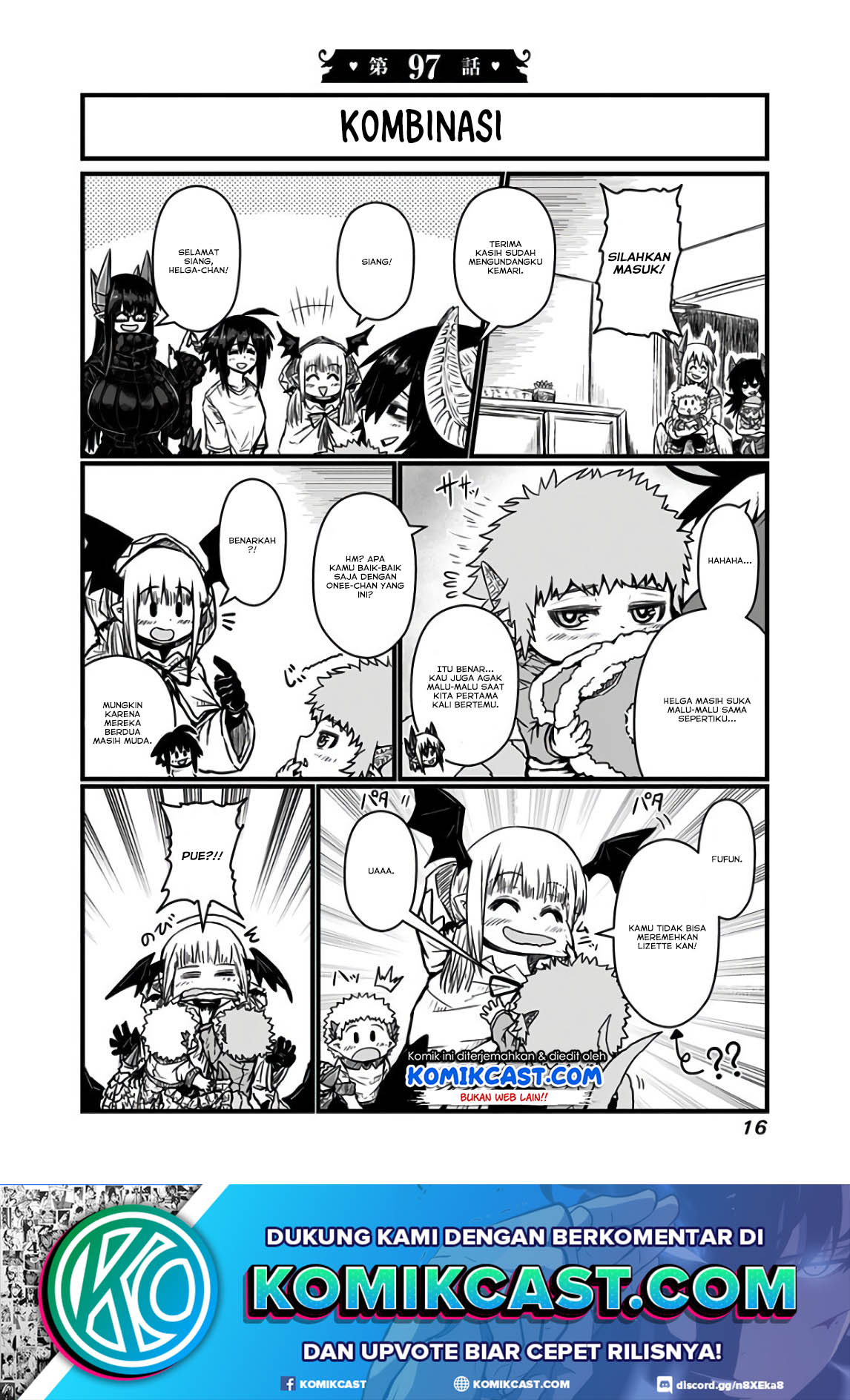 Manga Musuko ga Kawaikute Shikataganai Mazoku no Hahaoya Chapter 97 gambar 2