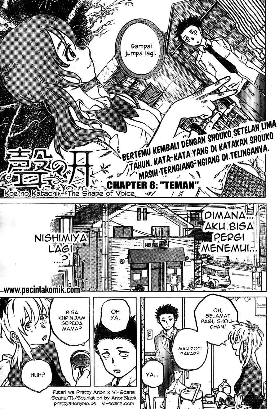 Manga Koe no Katachi Chapter 08 gambar 2