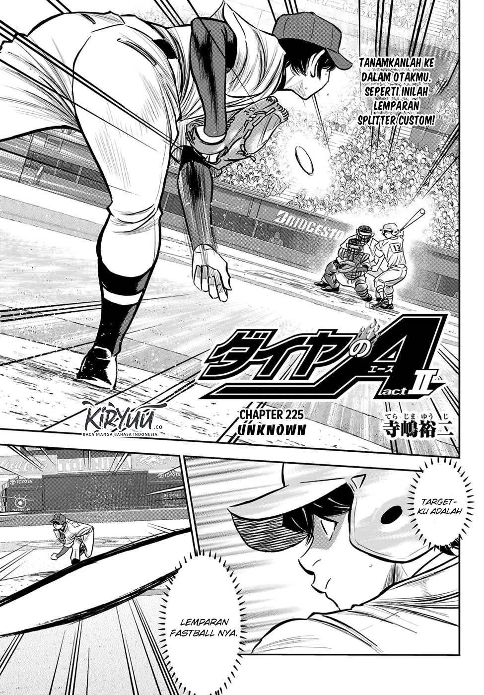 Manga Diamond no Ace Act 2 Chapter 225 gambar 2