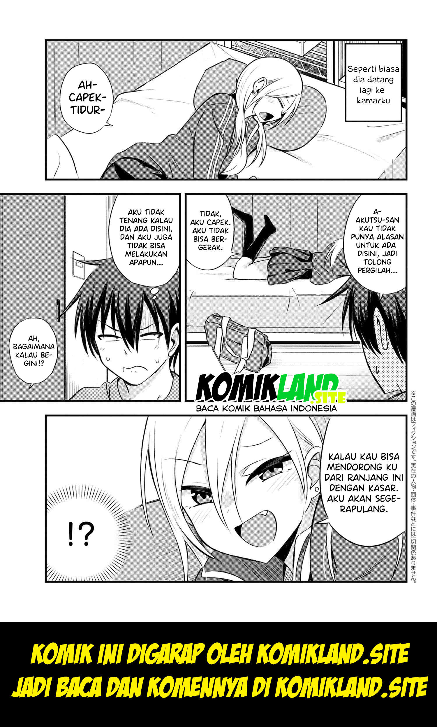 Manga Please Go Home, Akutsu-san! Chapter 3 gambar 2