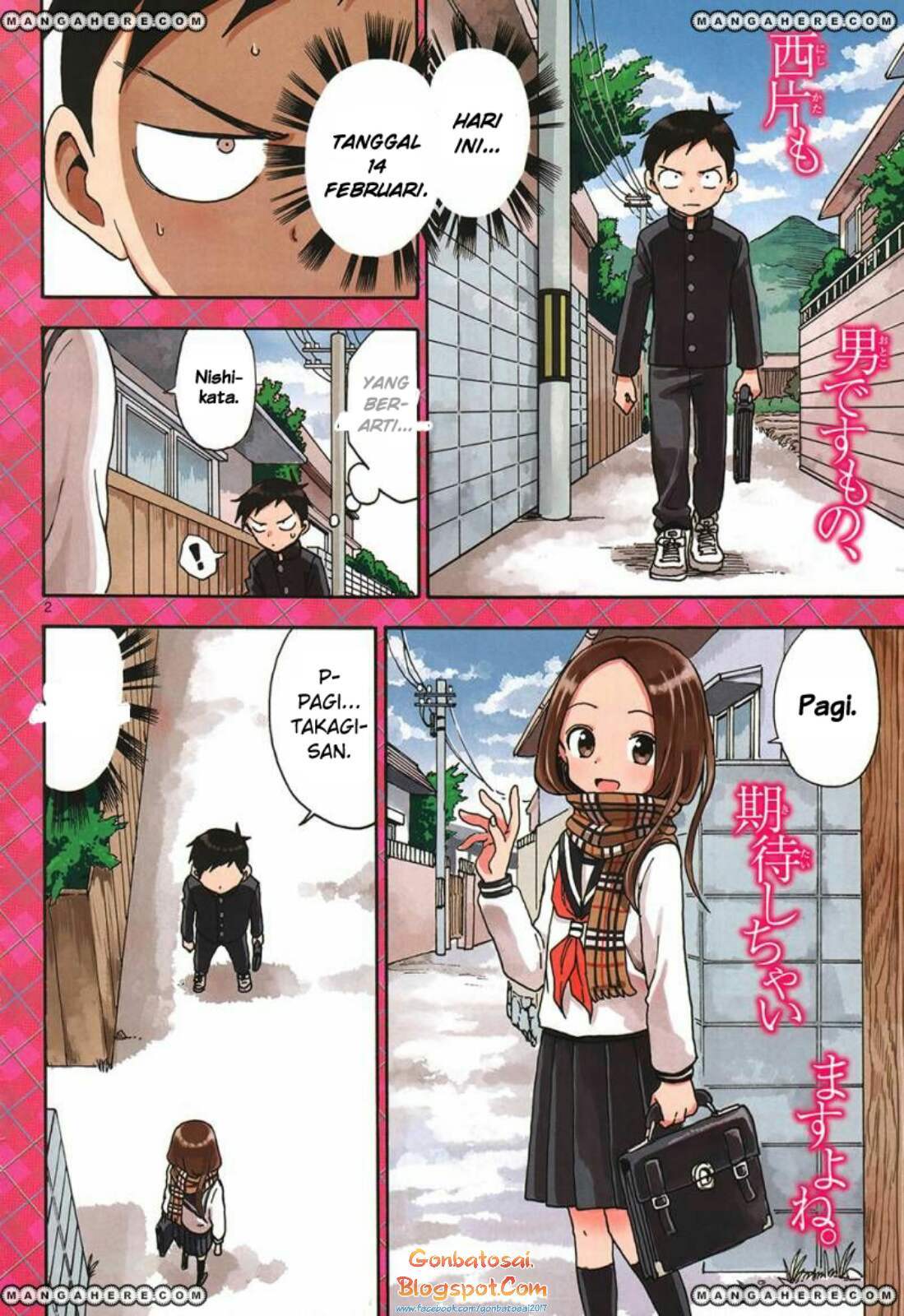 Manga Karakai Jouzu no Takagi-san Chapter 45 gambar 2
