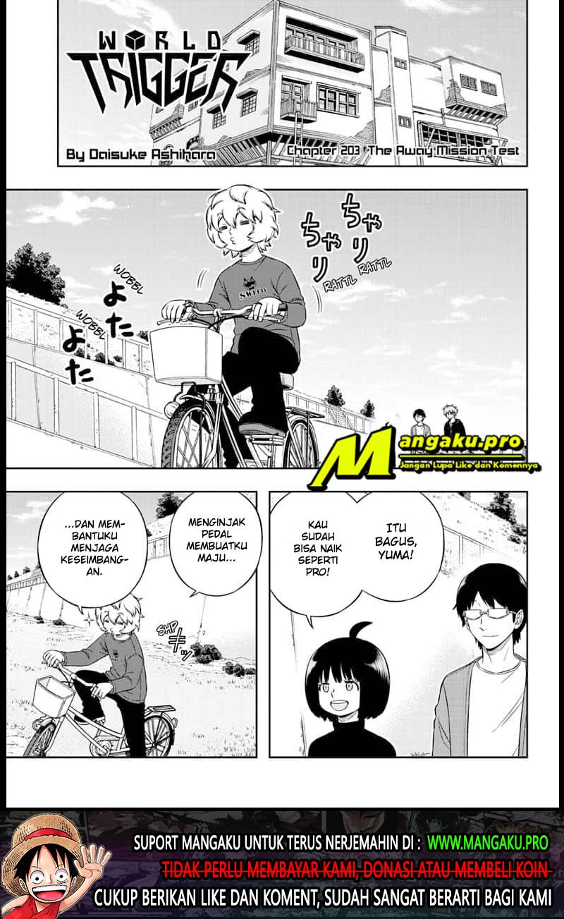Manga World Trigger Chapter 203 gambar 2