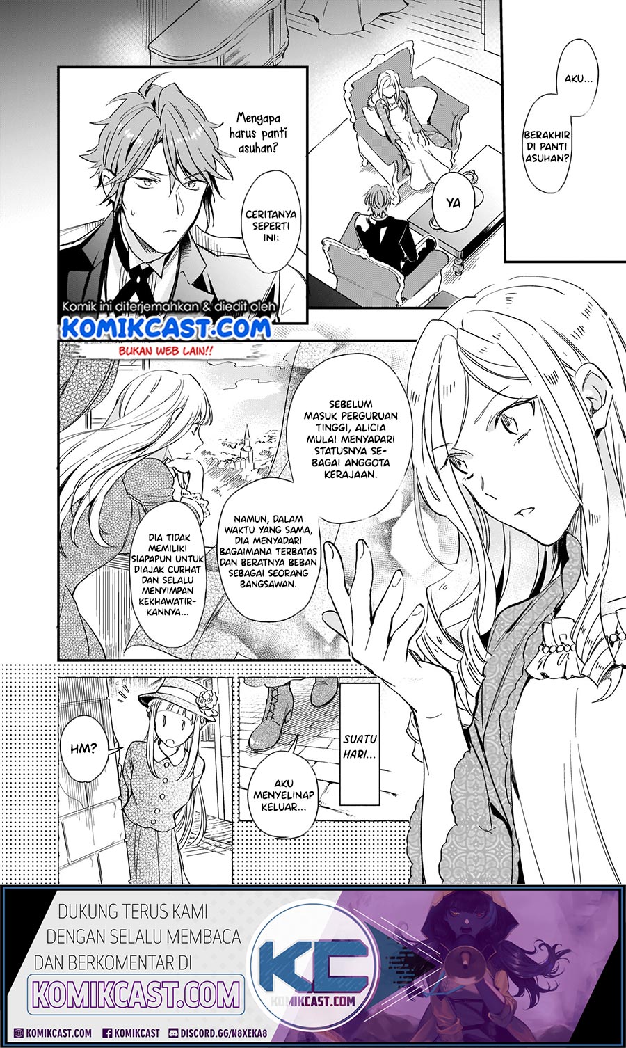 Manga Albert Ke no Reijou wa Botsuraku wo go Shomou desu Chapter 08.1 gambar 2