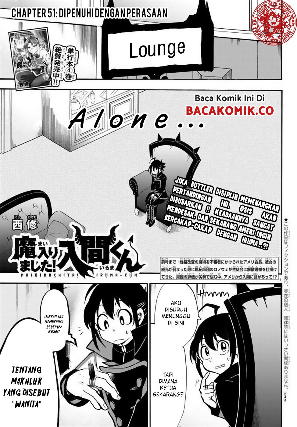 Manga Mairimashita! Iruma-kun Chapter 51 gambar 2