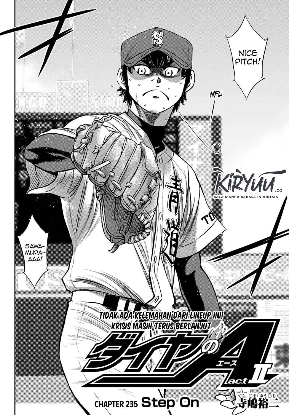 Manga Diamond no Ace Act 2 Chapter 235 gambar 2