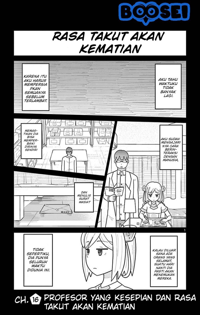 Manga Bocchi Hakase to Robot Shoujo no Zetsubou Teki Utopia Chapter 16 gambar 2