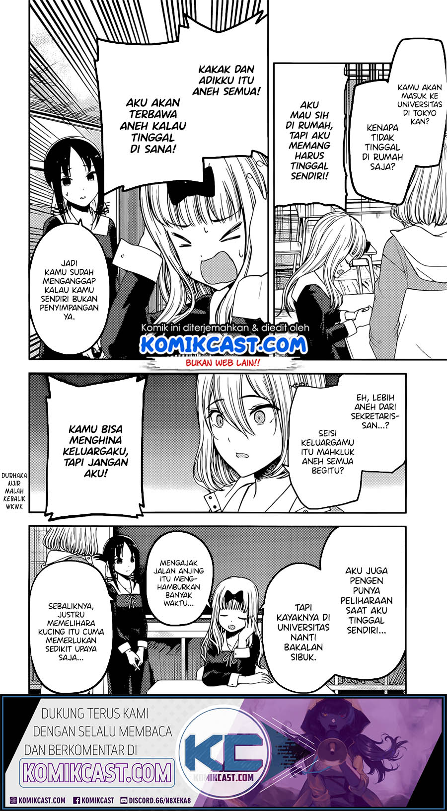 Manga Kaguya-sama wa Kokurasetai – Tensai-tachi no Renai Zunousen Chapter 214 gambar 2