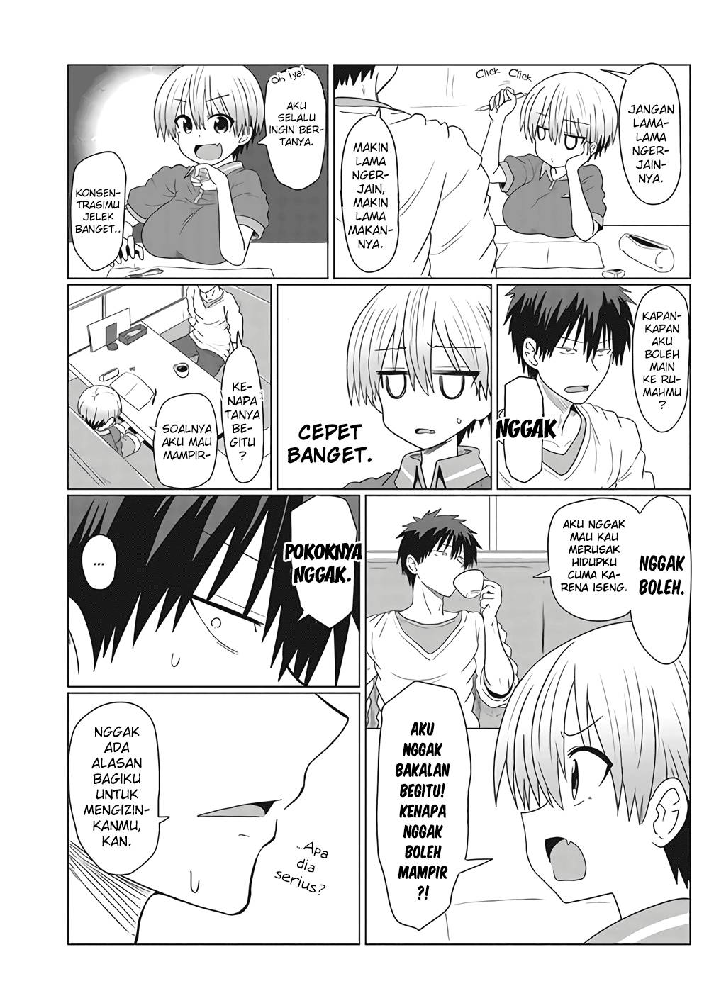 Manga Uzaki-chan wa Asobitai! Chapter 05.2 gambar 2