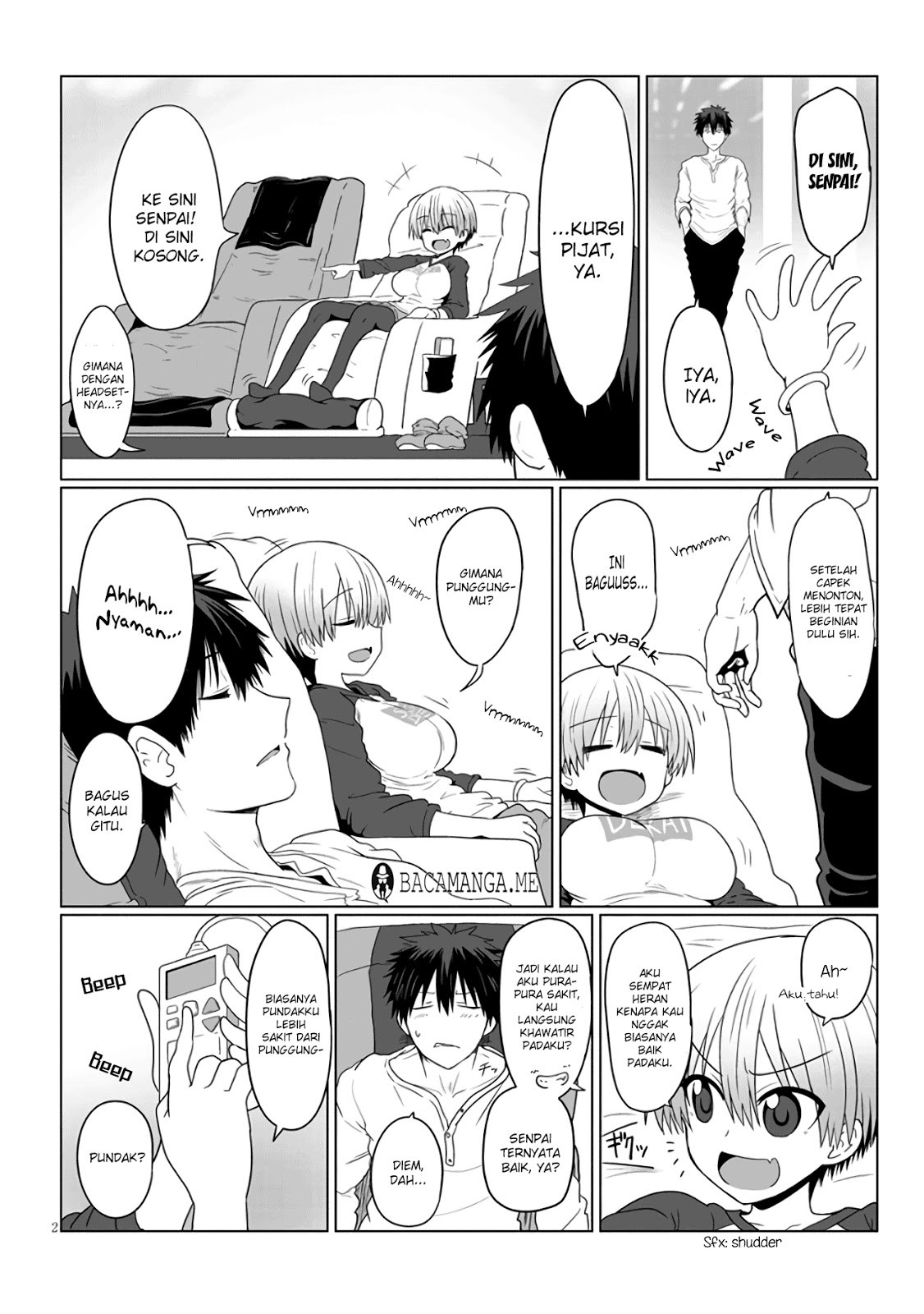 Manga Uzaki-chan wa Asobitai! Chapter 03.1 gambar 2