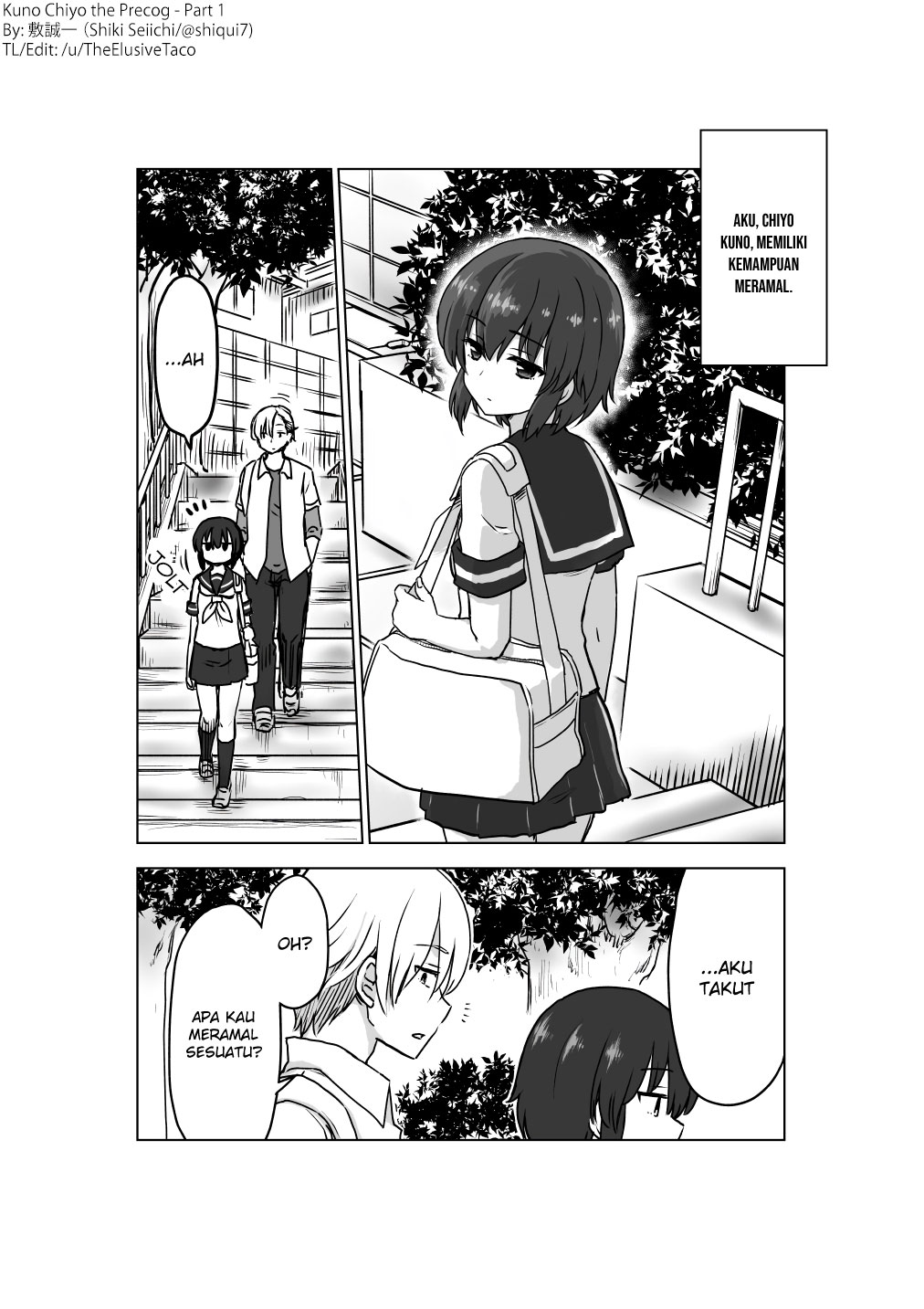 Manga Yochi Nouryoku Manga: Kunou Chiyo Chapter 01 gambar 2