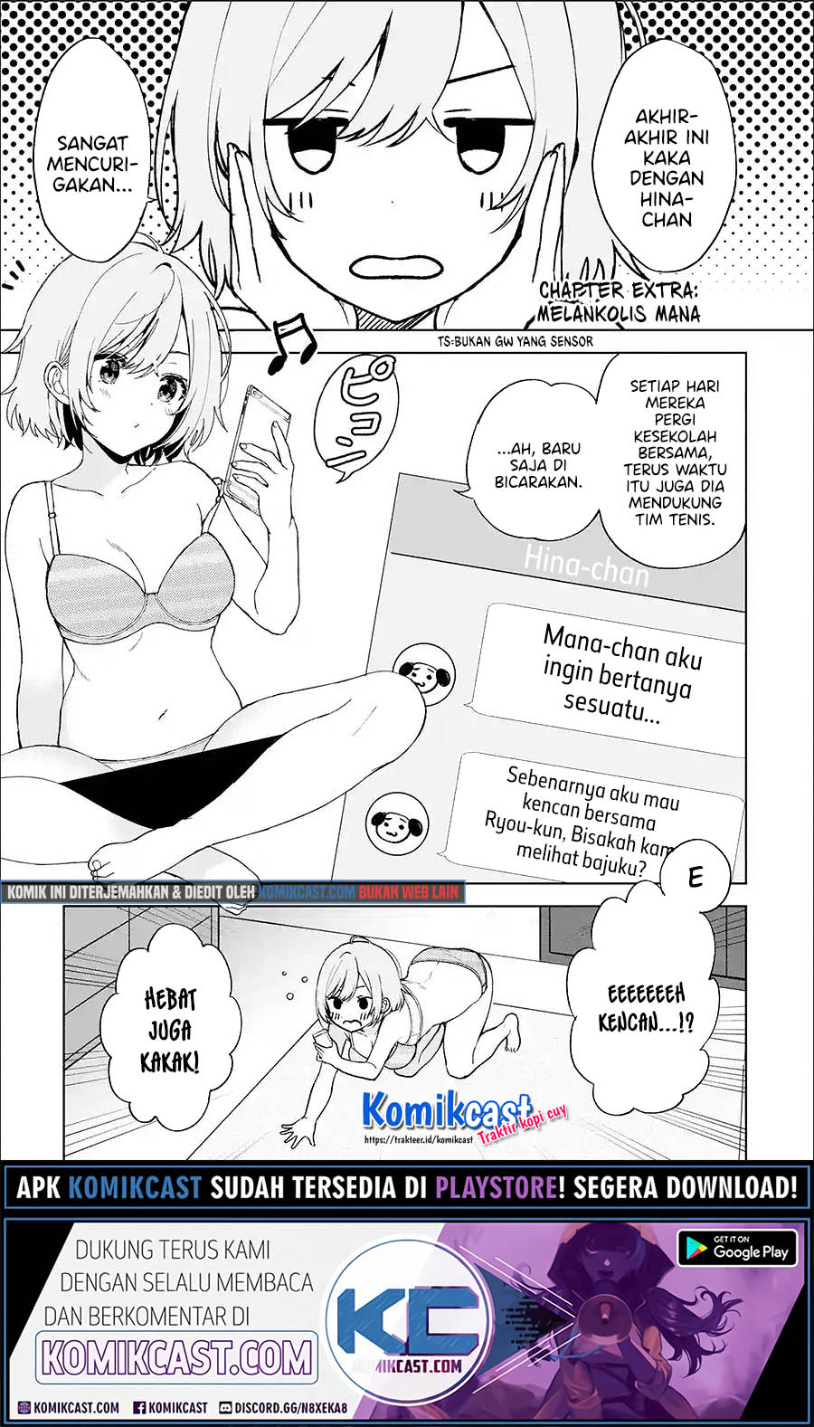 Manga Chikan Saresou ni Natteiru S-kyuu Bishoujo wo Tasuketara Tonari no Seki no Osanajimi datta Chapter 21.5 gambar 2