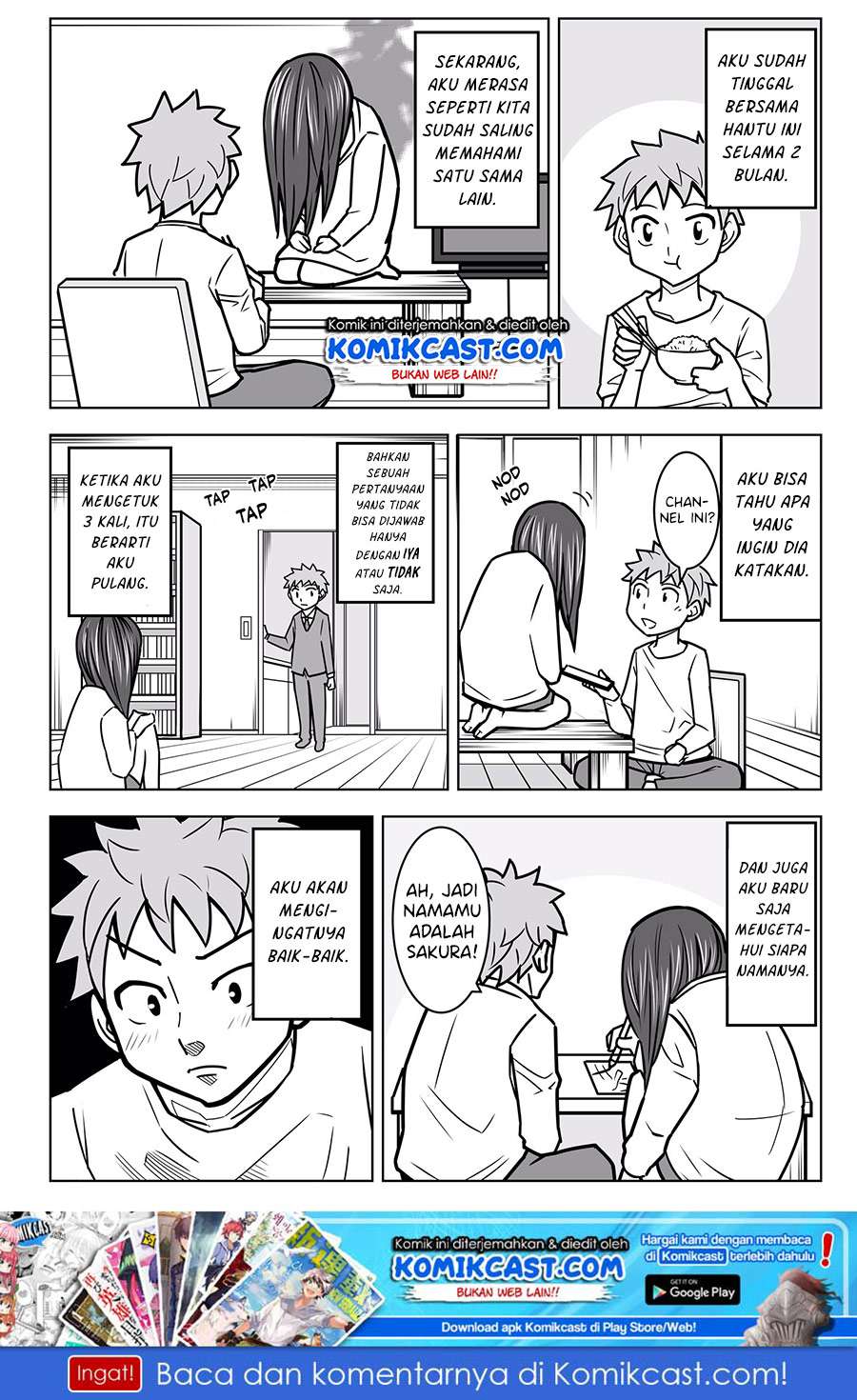 Manga A Story about Living with a Ghost who will Attain Enlightenment in a Year Chapter 02 gambar 2