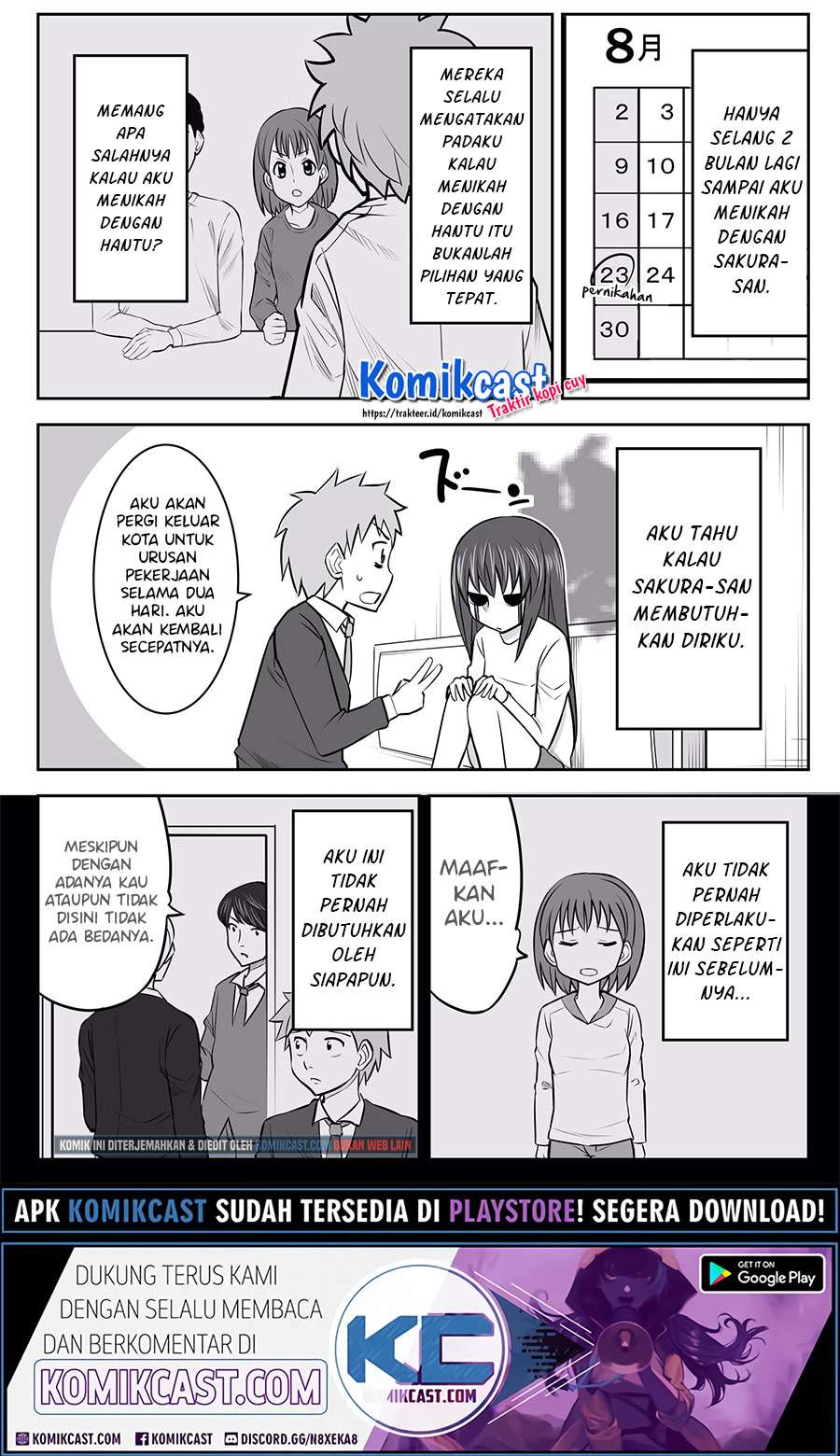 Manga A Story about Living with a Ghost who will Attain Enlightenment in a Year Chapter 13 gambar 2