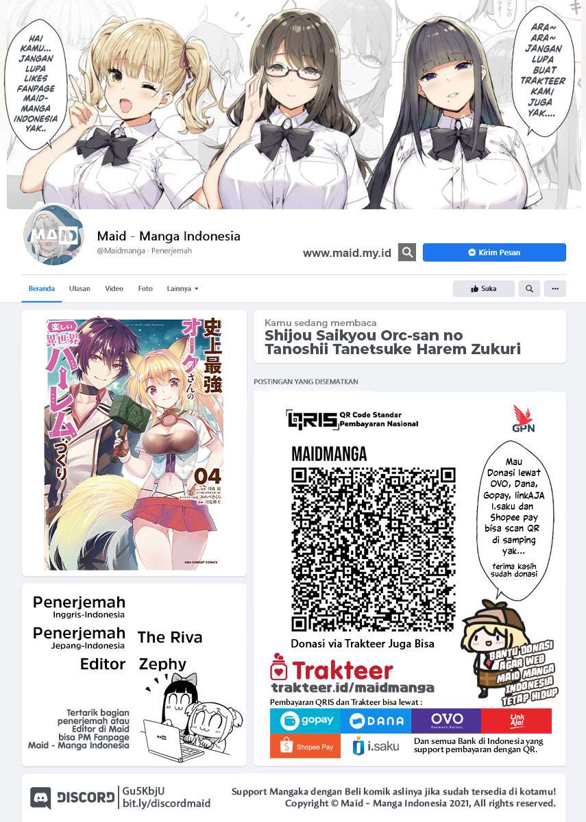 Manga Shijou Saikyou Orc-san no Tanoshii Tanetsuke Harem Zukuri Chapter 46 gambar 2