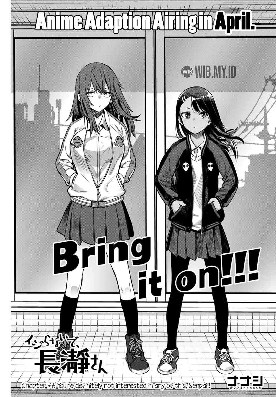 Manga Ijiranaide, Nagatoro-san Chapter 77 gambar 2