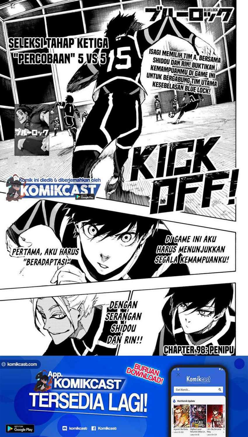 Manga Blue Lock Chapter 98 gambar 2