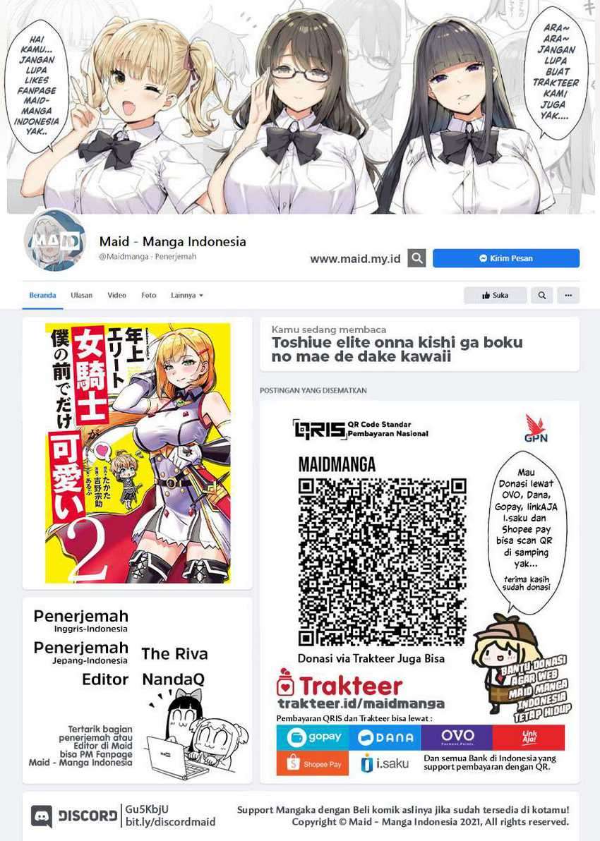 Manga Toshiue elite onna kishi ga boku no mae de dake kawaii Chapter 09.2 gambar 2