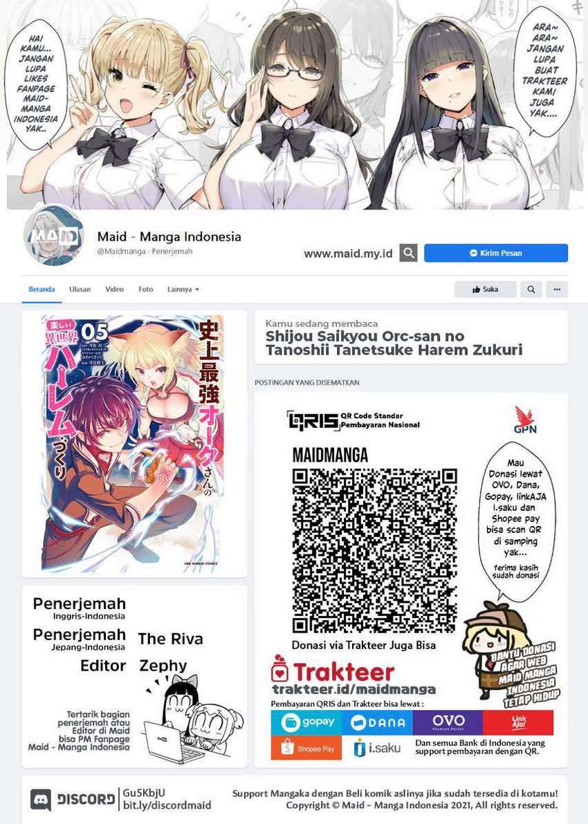 Manga Shijou Saikyou Orc-san no Tanoshii Tanetsuke Harem Zukuri Chapter 53 gambar 2