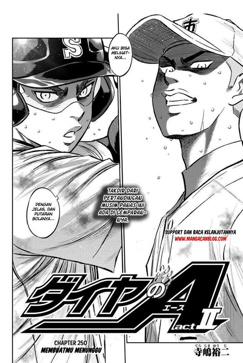 Manga Diamond no Ace Act 2 Chapter 250 gambar 2